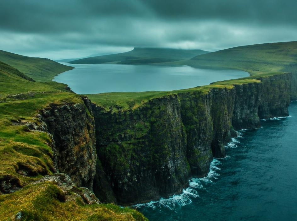 Faroe Lake Above the Sea